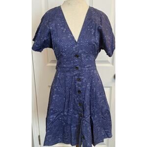 Marine Layer Blue Floral Mini Dress Camila